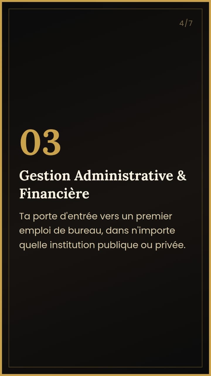 Cours 03 — Gestion Administrative & Financière
